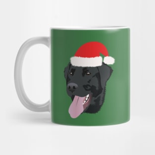 Christmas Black Lab Mug